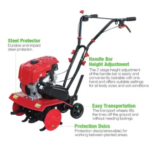 LEO Big Power Tiller Hand Push Garden Cultivators (LPT45-A) 2