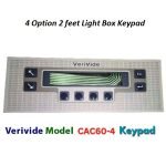 Verivide 4 Option Light Box Keypad 9